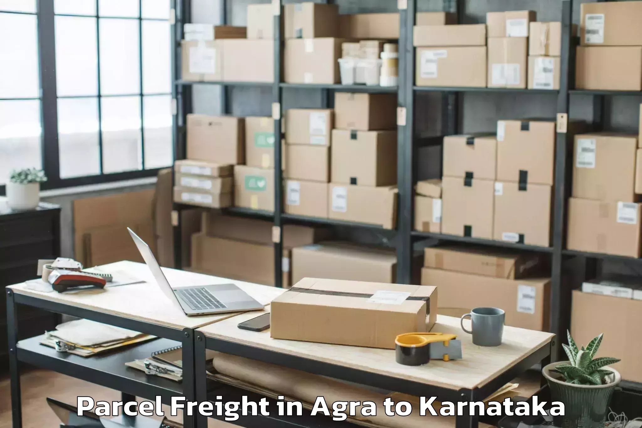 Book Your Agra to Mannaekhelli Parcel Freight Today